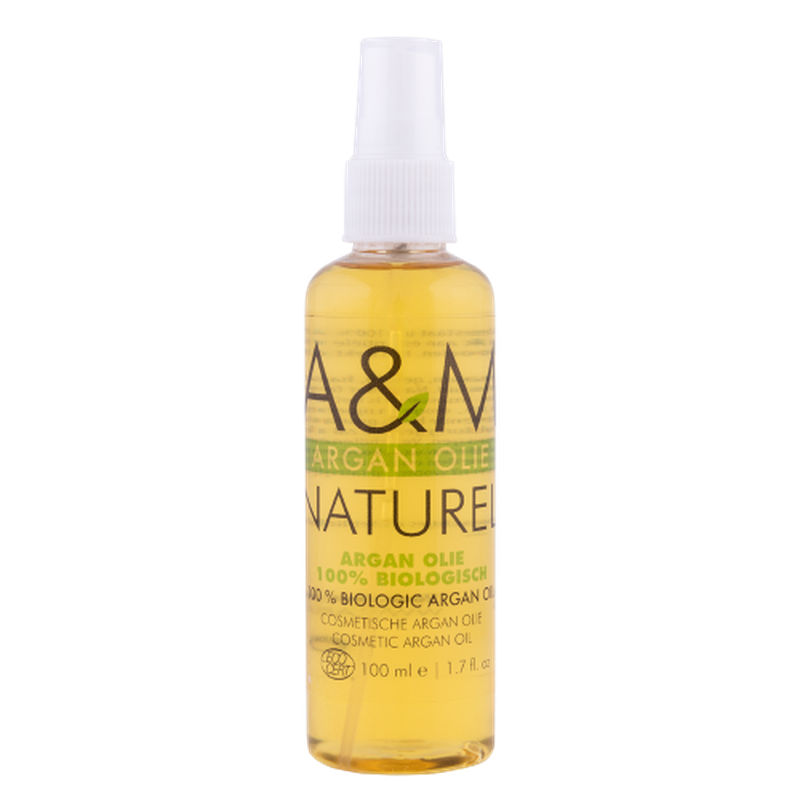 A&M Argan Olie Spray – Diepe Hydratatie voor Huid en Haar 100ml