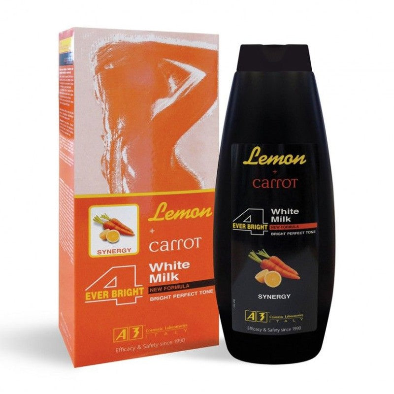 A3 Lemon Bright Body Milk – Verhelderende Lactaat met Wortel 400ml