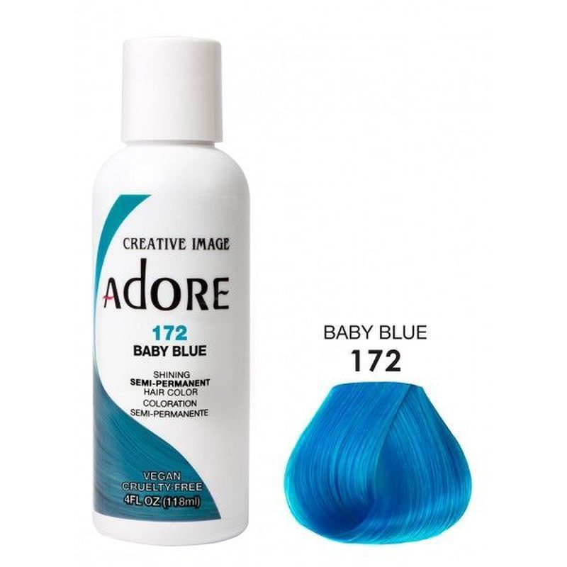 Adore Semi-Permanent Haarkleur – Stralende Babyblauwe Tint 118 ml
