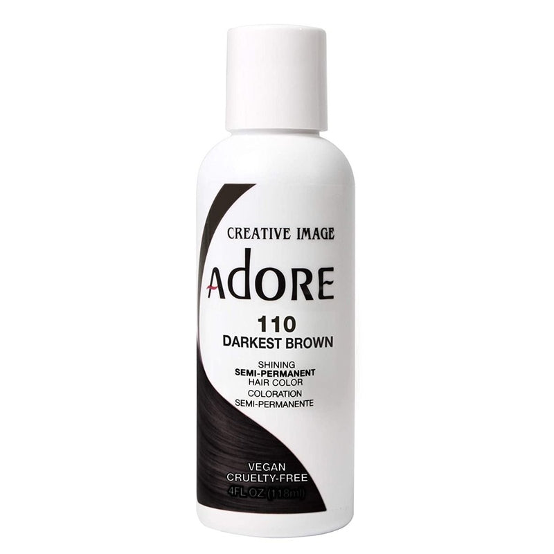 Adore Semi-Permanent Haarverf – Diepste Bruin voor Elk Haartype 118ml