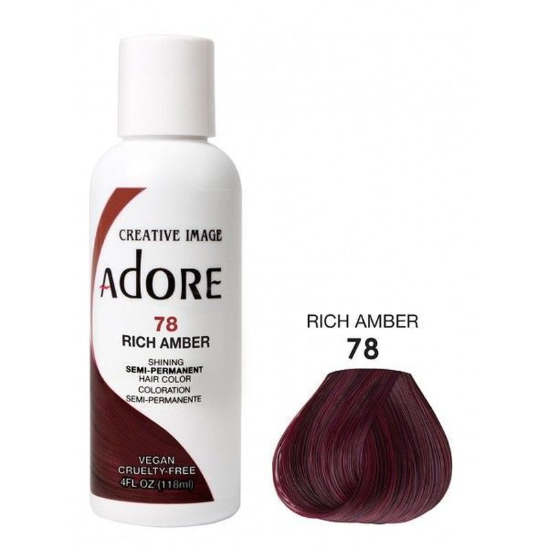 Adore Semi-Permanent Haarverf – Rijke Amberkleur voor Alle Haartypes 118ml