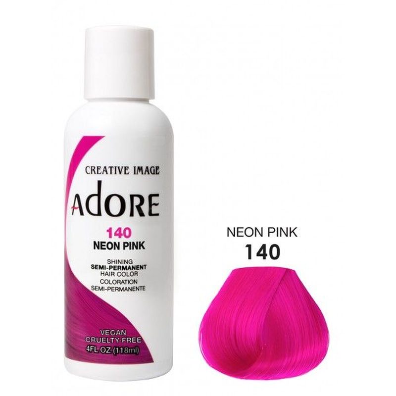 Adore Semi-Permanente Haarkleur – Neon Roze voor Alle Haartypes 118ml