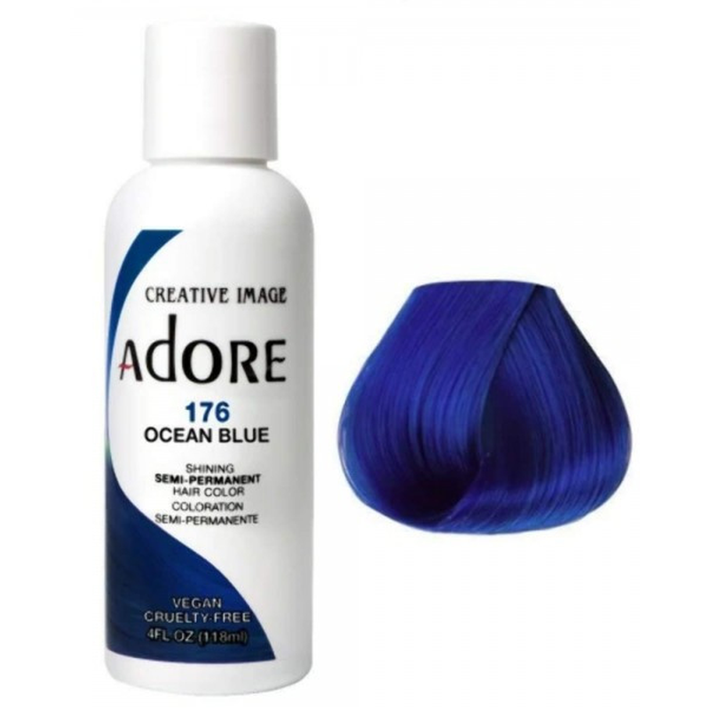 Adore Semi-Permanente Haarkleur – Stralend Blauw voor Alle Haartypen 118 ml