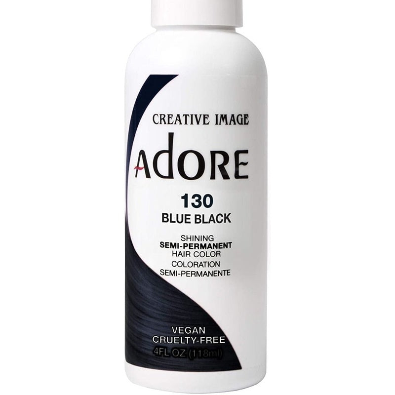 Adore Semi-Permanente Haarkleur – Stralende Blauw Zwart voor Alle Haartypes 118ml