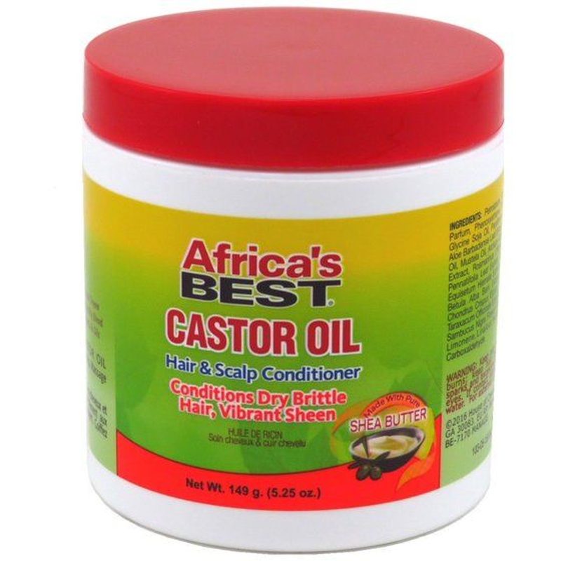 Africa's Best Castor Oil Conditioner – Hydratatie voor Droge Hoofdhuid 149g