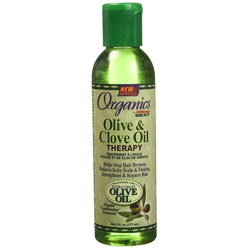 Africa's Best Organics Olive & Clove Oil Therapie – Versterkende Behandeling voor Haar en Scalp 177ml
