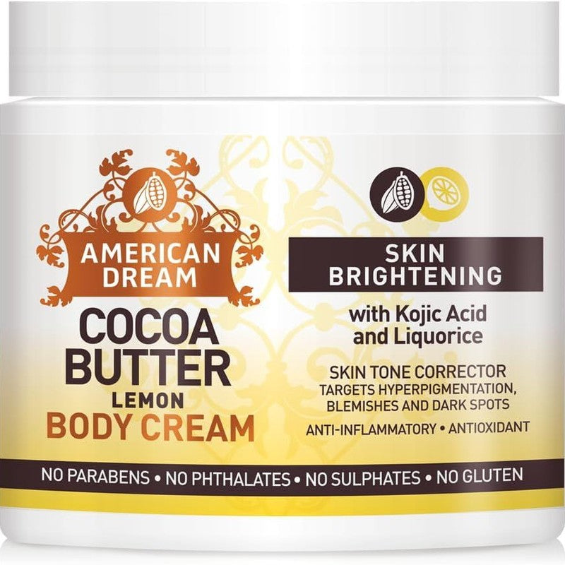 American Dream Body Cream – Verhelderende Crème met Kojic Acid 500ml