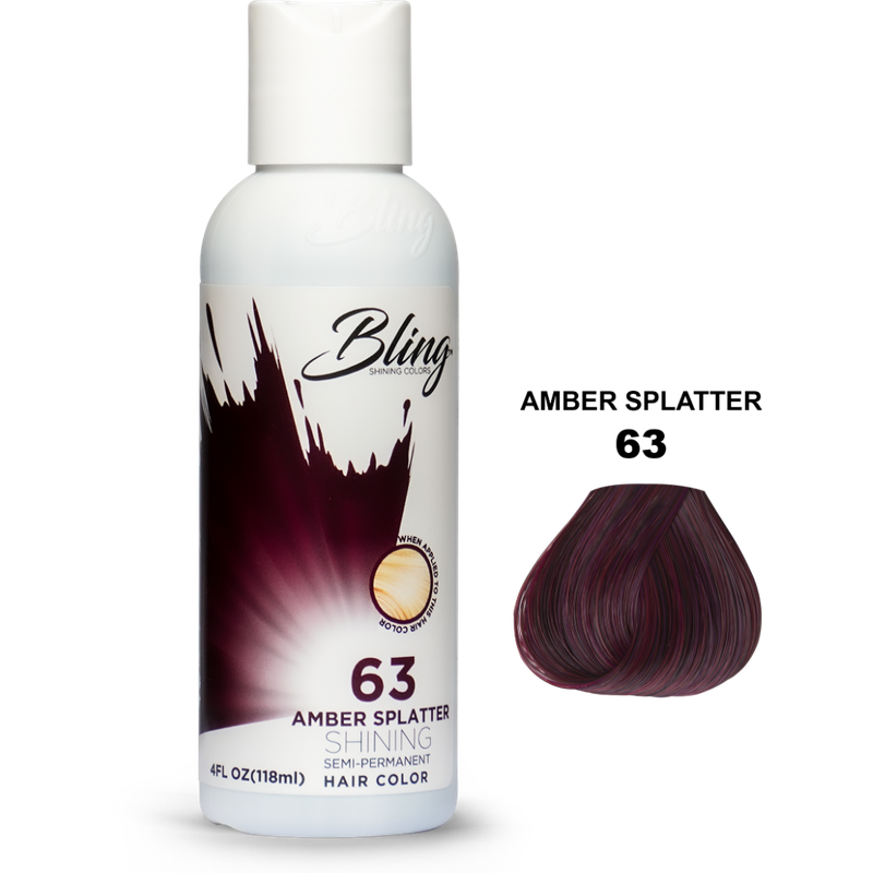 Bling Semi-Permanent Haarkleur – Amber Splatter voor Alle Haartypes 118ml