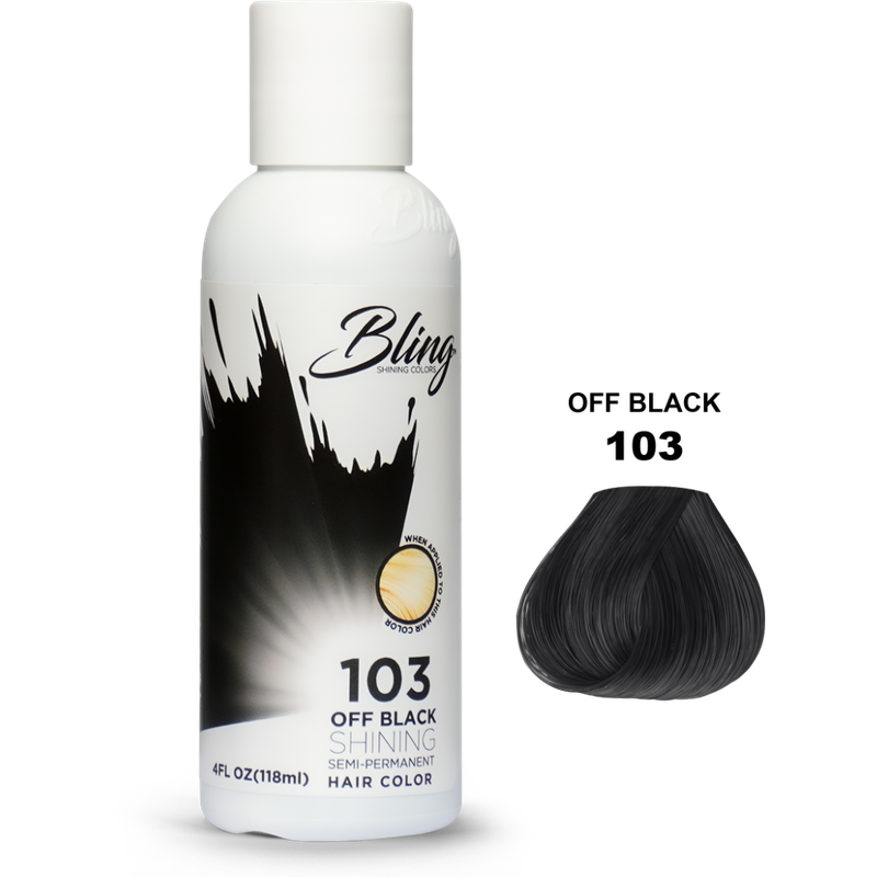 Bling Semi-Permanent Haarkleur – Diep Zwart voor Alle Haartypes 118 ml