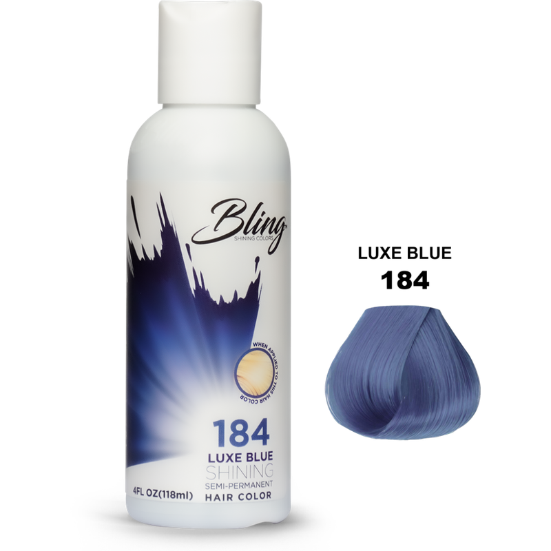 Bling Semi-Permanent Haarkleur – Luxe Blauw voor Alle Haartypes 118ml