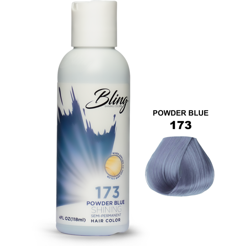Bling Semi-Permanent Haarkleur – Poederblauw voor Alle Haartypes 118ml