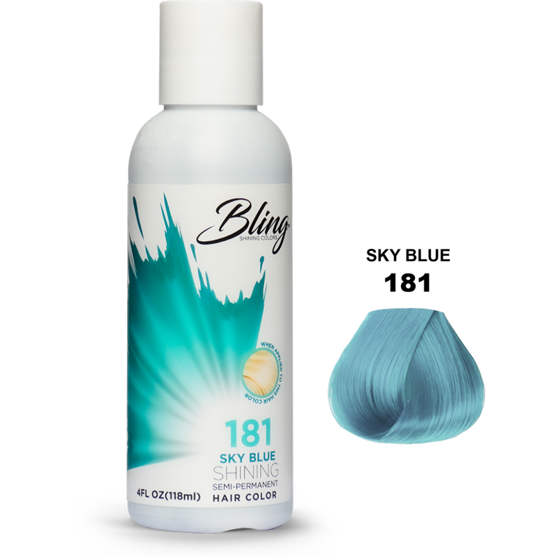 Bling Semi Permanent Haarkleur – Sky Blue voor Alle Haartypes 118 ml