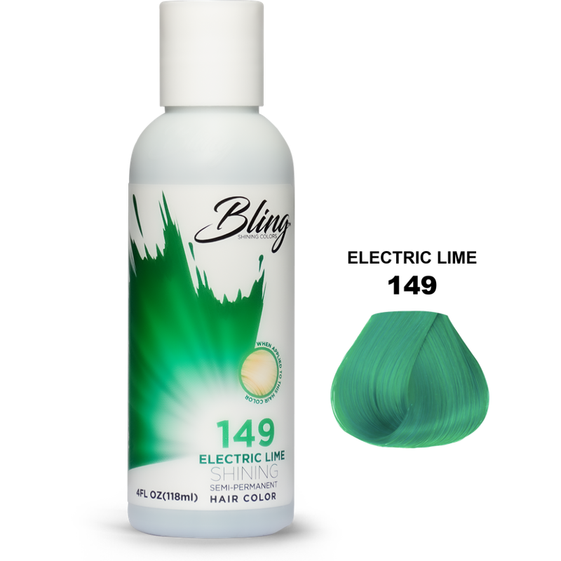 Bling Semi-Permanent Haarverf – Electric Lime Kleur 118ml