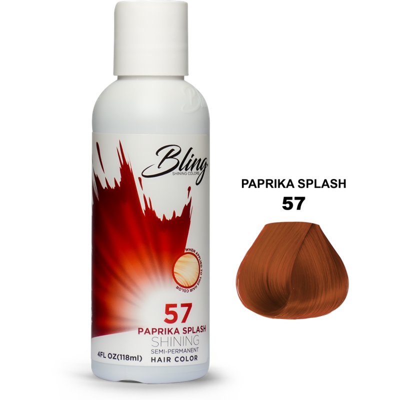 Bling Semi-Permanent Haarverf – Paprika Splash voor Alle Haartypes 118ml