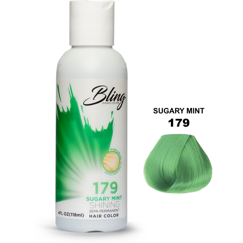 Bling Semi Permanent Haarverf – Sugary Mint voor Duidelijke Kleur 118ml