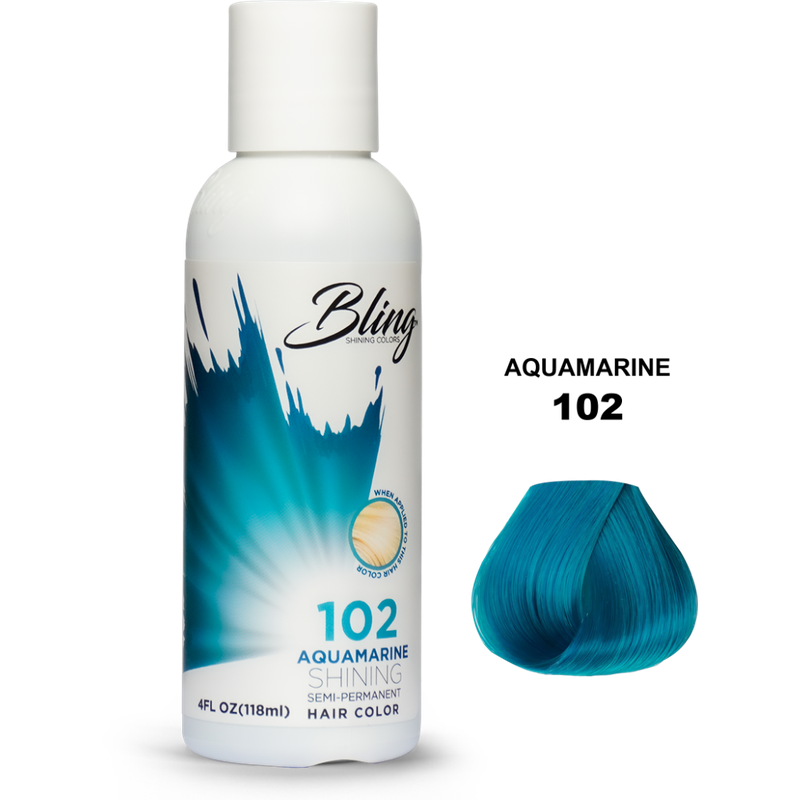 Bling Semi-Permanente Haarkleur – Aquamarine voor Elke Haartype 118ml