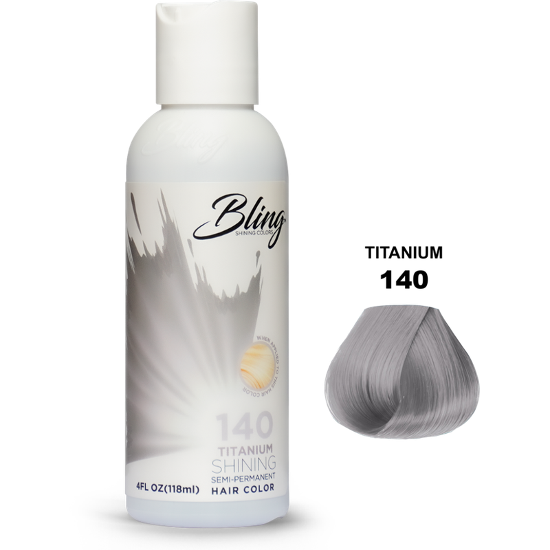 Bling Semi Permanente Haarkleur – Titanium Grijs voor Alle Haartypes 118ml