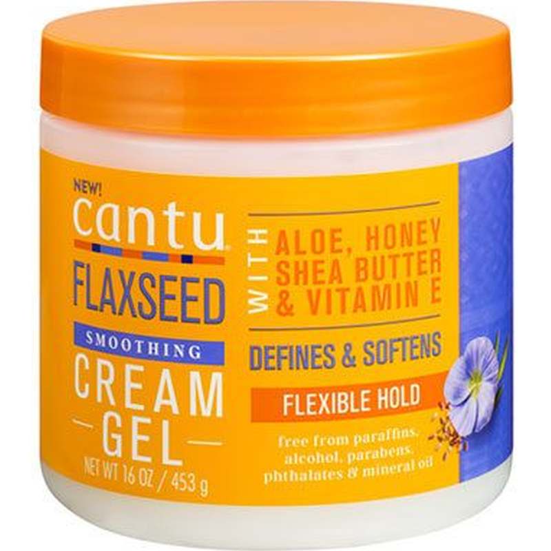 Cantu Flaxseed Smoothing Gel – Versterkende Gel voor Krullend Haar 453g