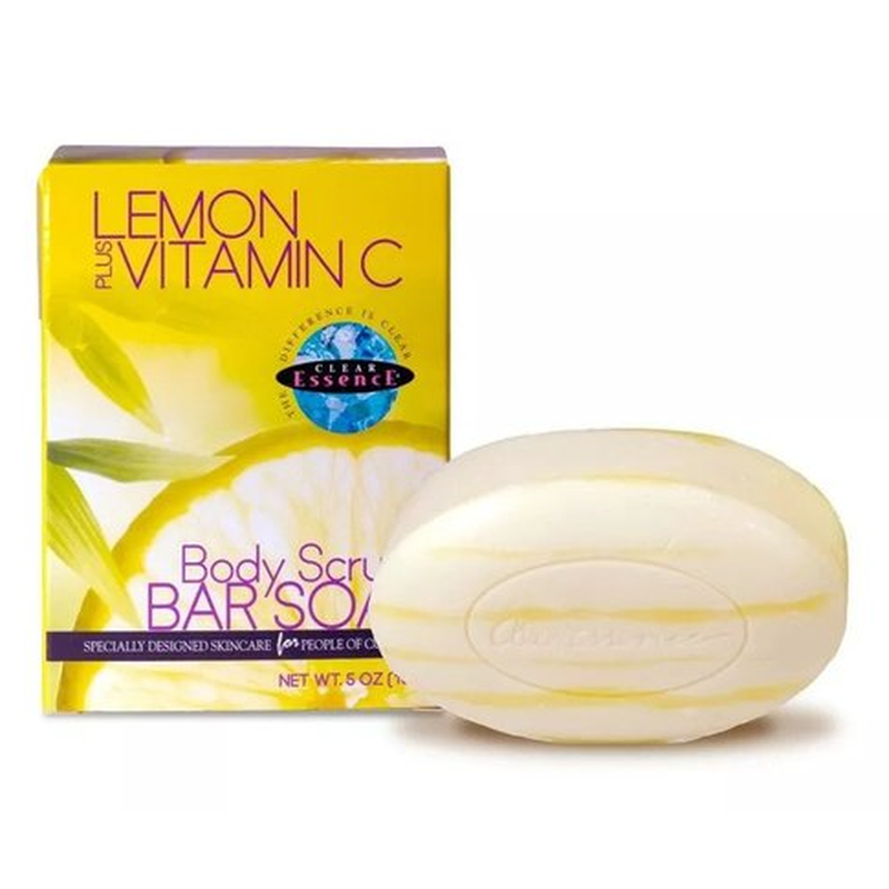 Clear Essence Lichaamszeep Scrub – Verfrissend met Citroen & Vitamine C 142g