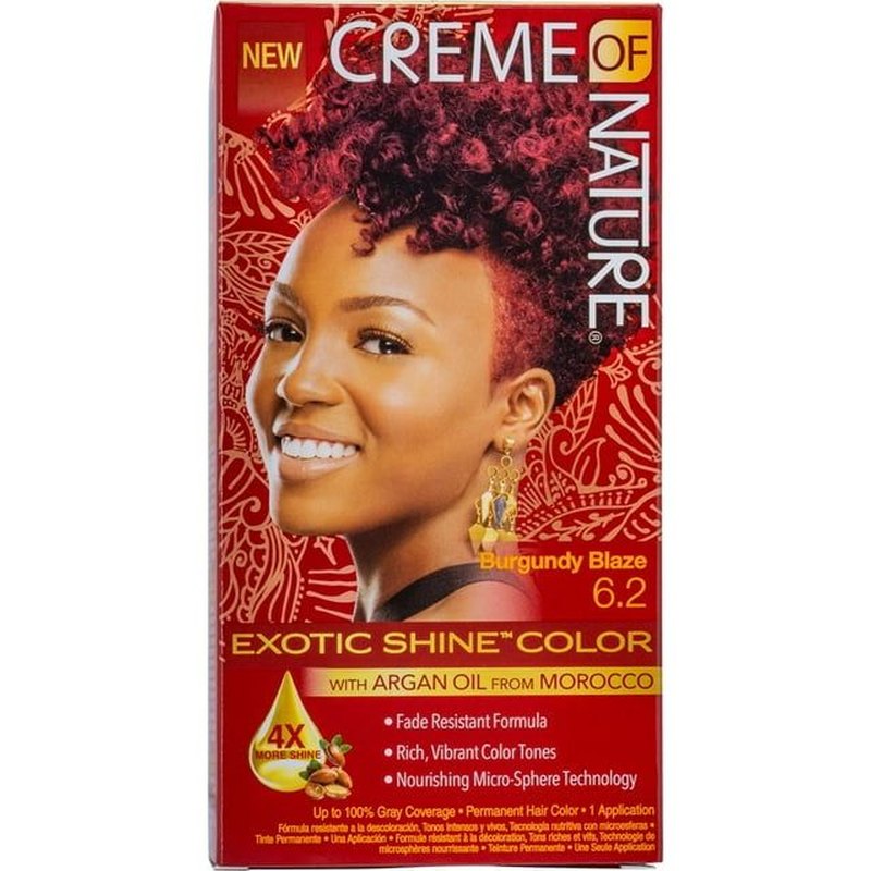 Creme Of Nature Haarverf – 100% Grijze Dekking in Burgundy Blaze 6.2
