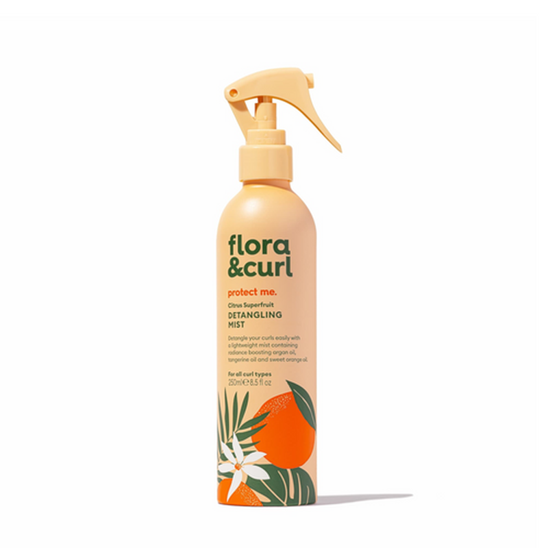Flora & Curl Detangling Mist – Verfrissende Spray voor Krullend Haar 250ml