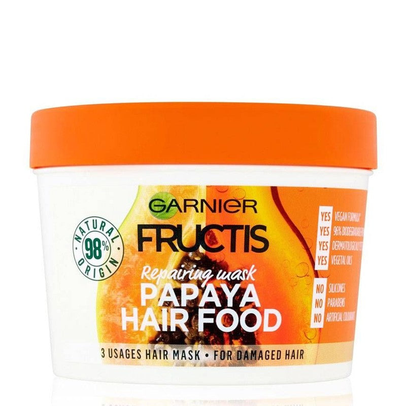 Garnier Fructis Papaya Hair Food Mask – Herstel voor Beschadigd Haar 390ml