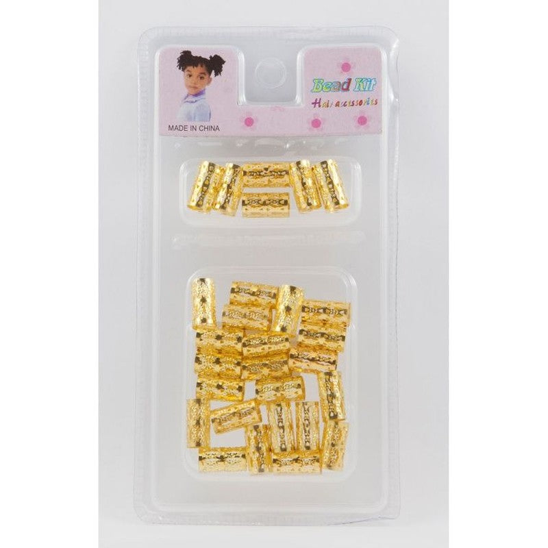 Gouden Haarbeads – Lange Decoratieve Kralen voor Haar 20 Stuks