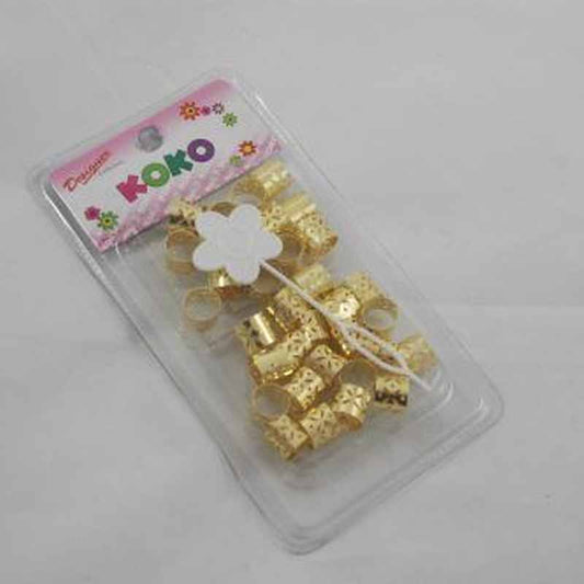 Koko Beads Gold Thick – Decoratieve Kralen voor Handwerk 20 st