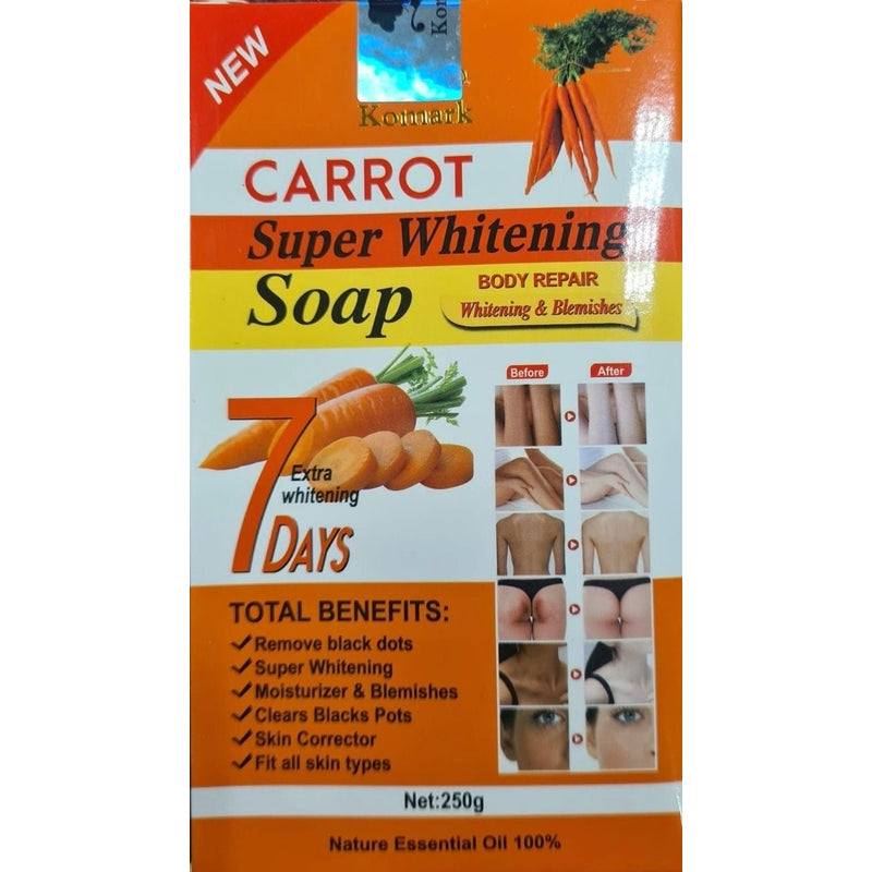Komark Carrot Super Whitening Soap – Verhelderende Zeep 250g