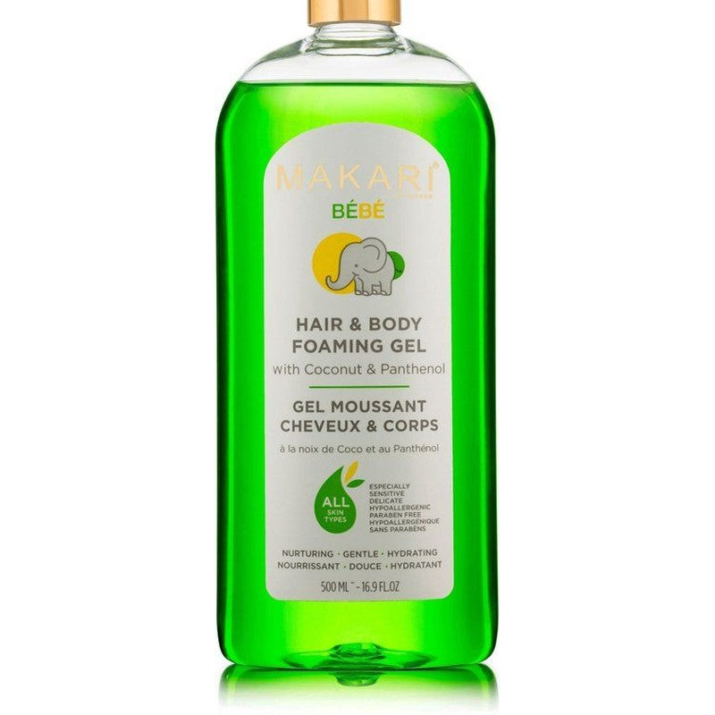 MAKARI Bebe Foaming Gel – Verzorgende Gel voor Lichaam en Haar 500ml