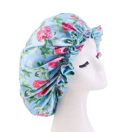 MHS Satijnen Slapende Hoed – Dubbele Laag met Elastische Band 38cm