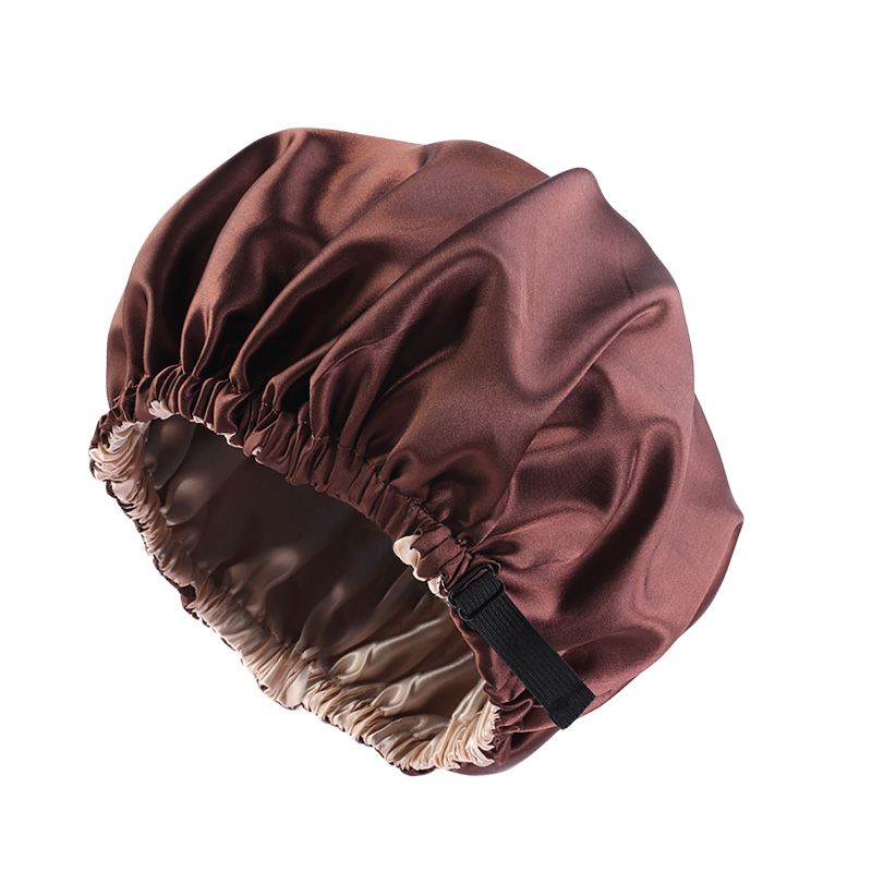 MHS Satin Haar Bonnet – Dubbel Laag voor Bescherming van Haar 36cm