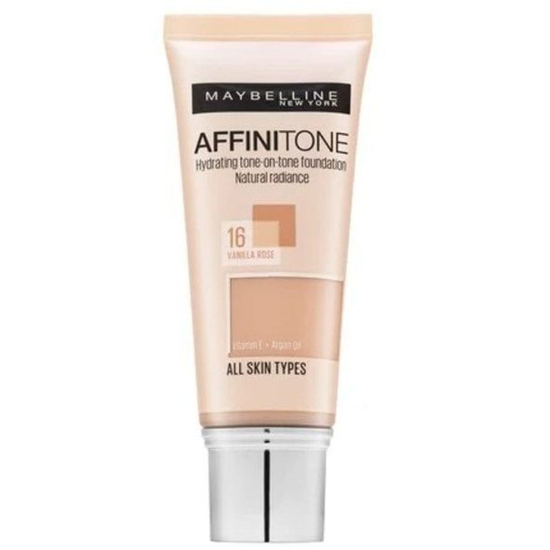Maybelline Affinitone Foundation – Natuurlijke Dekking voor Alle Huidtypes 30ml
