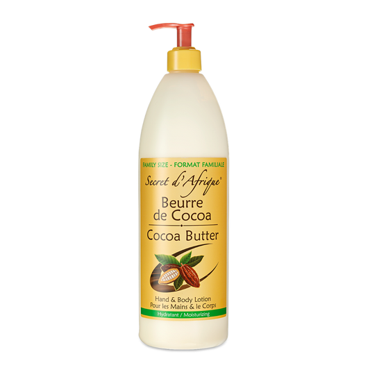 Secret d'Afrique Cocoa Butter – Hydraterende Crème voor Huid 1000ml