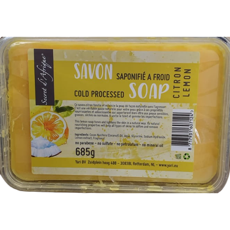 Secret d'Afrique Zeep – Verfrissende Citroenzeep 685g