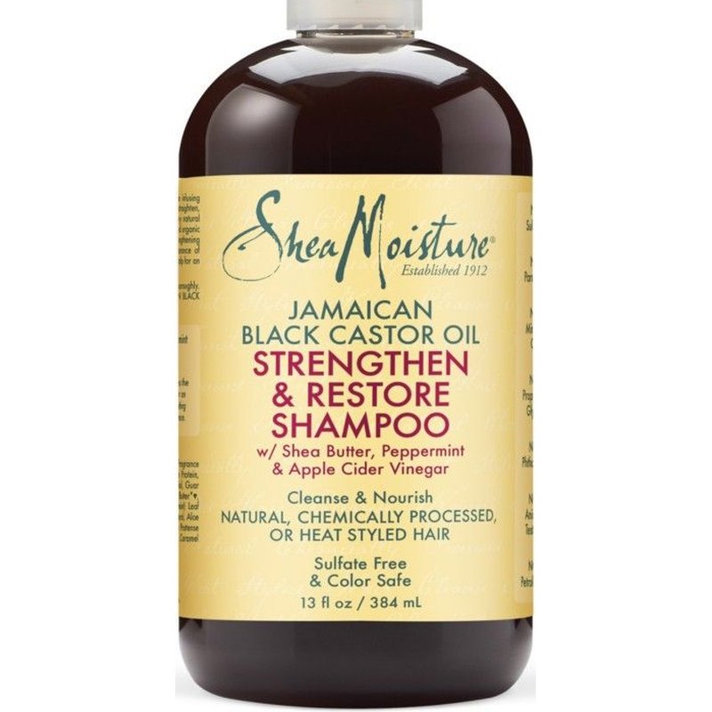 Shea Moisture Shampoo – Versterkend en Herstellend voor Alle Haartypes 384ml