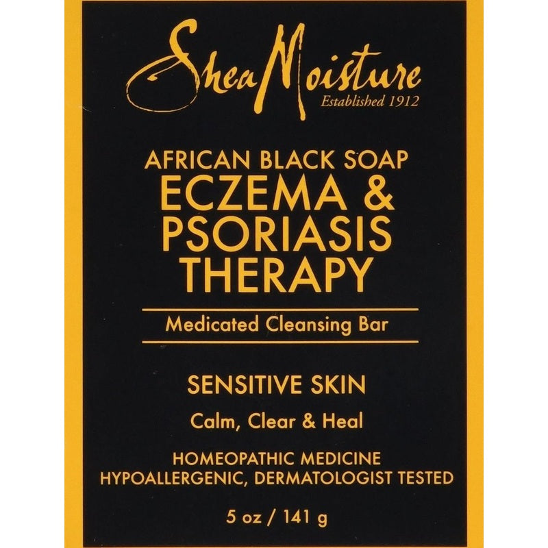 Shea Moisture Zwarte Afrikaanse Eczema Zeep – Kalmerend voor Gevoelige Huid 141g