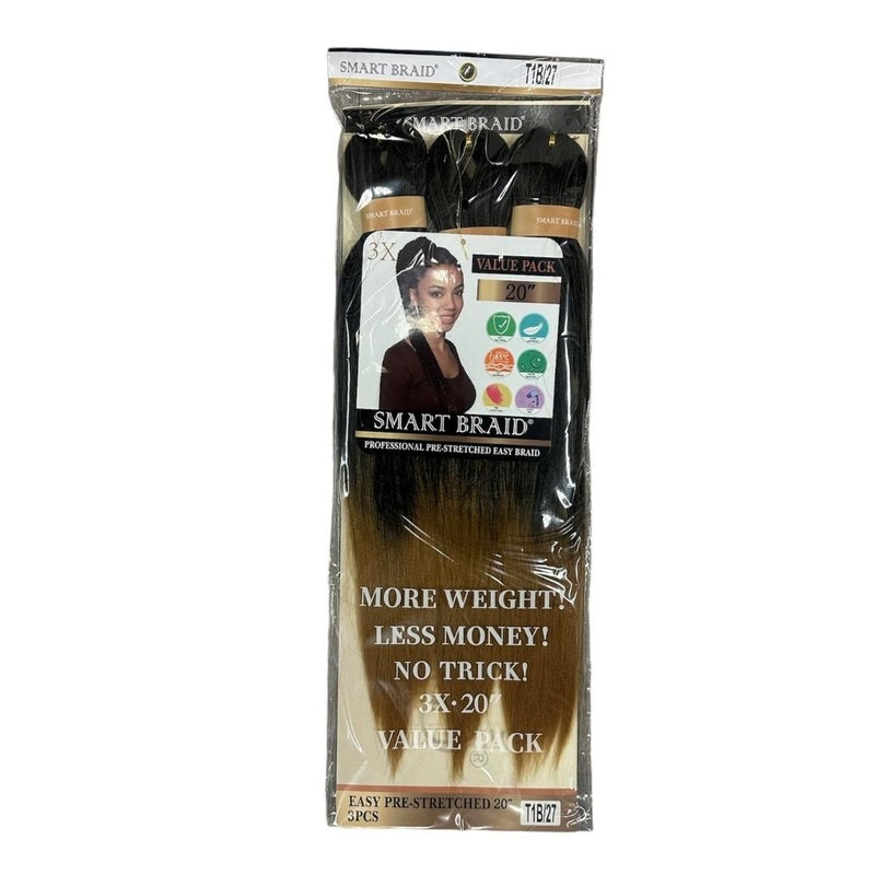 Smart Braids Pre Stretched – Professioneel Haar voor Vlechten 20 inch