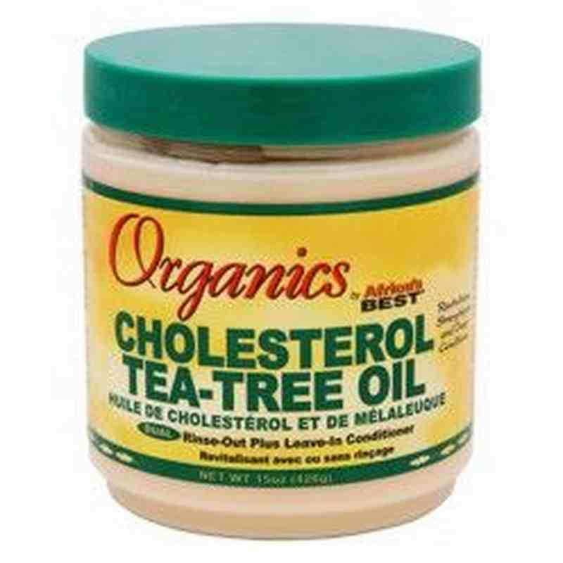 Africa's Best Organics Cholesterol Tea-Tree Oil – Voedende Behandeling voor Droog Haar 16oz