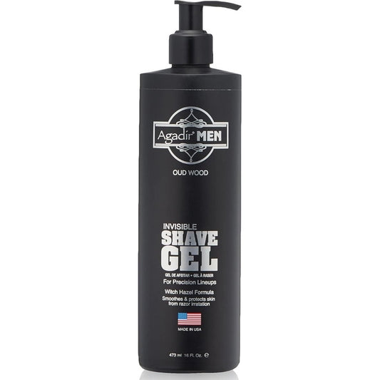 Agadir Men Scheergel – Onzichtbare Gel voor Glad Scheren 473ml
