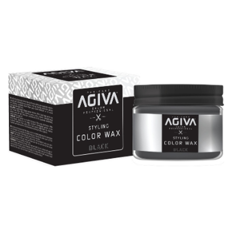 Agiva Haar Styling Kleur Wax – Zwart voor Alle Haartypes 120ml