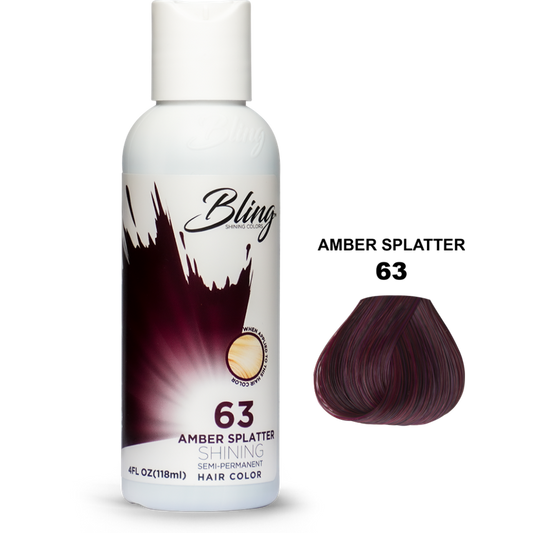Bling Semi-Permanent Haarkleur – Amber Splatter voor Alle Haartypes 118ml