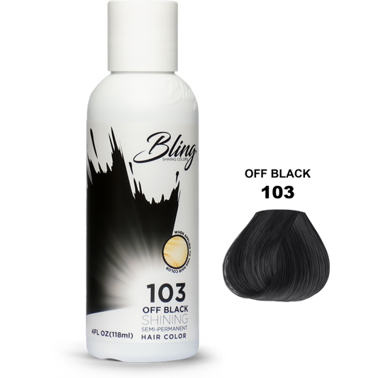 Bling Semi-Permanent Haarkleur – Diep Zwart voor Alle Haartypes 118 ml