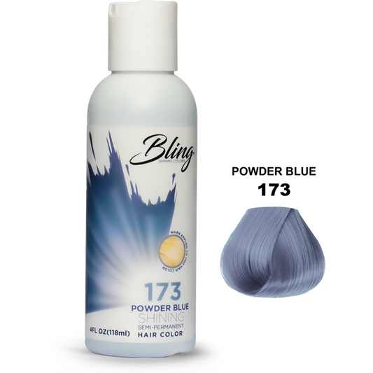 Bling Semi-Permanent Haarkleur – Poederblauw voor Alle Haartypes 118ml