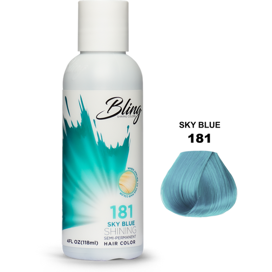 Bling Semi Permanent Haarkleur – Sky Blue voor Alle Haartypes 118 ml