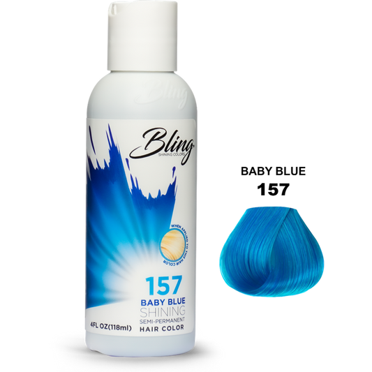 Bling Semi-Permanent Haarverf – Baby Blauw voor Alle Haartypes 118ml