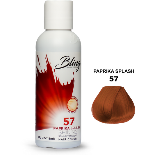 Bling Semi-Permanent Haarverf – Paprika Splash voor Alle Haartypes 118ml