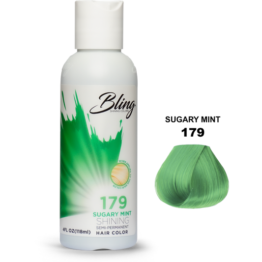 Bling Semi Permanent Haarverf – Sugary Mint voor Duidelijke Kleur 118ml