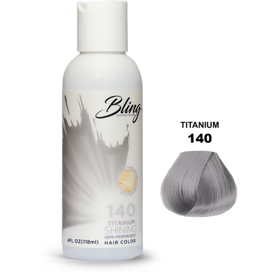 Bling Semi Permanente Haarkleur – Titanium Grijs voor Alle Haartypes 118ml