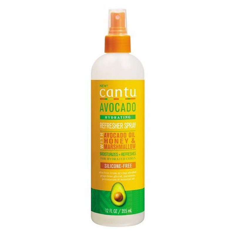 Cantu Avocado Hydrating Refresher Spray – Vochtinbrengende Spray voor Krullend Haar 355ml